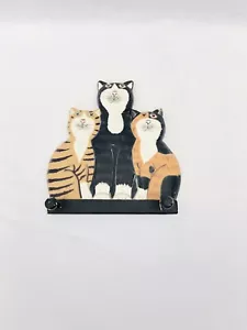 Appendiabiti per gatti in legno dipinto - Foto 1 di 6
