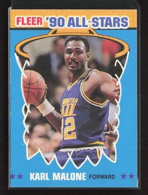 Fleer All-Stars #7 1990-91 Karl Malone Utah Jazz casi como nuevo o mejor Foto 1 de 2