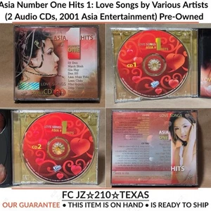 Asia Number One Hits 1: Love Songs by Various Artists (2 CDs, 2001) Pre-Owned - Picture 1 of 14