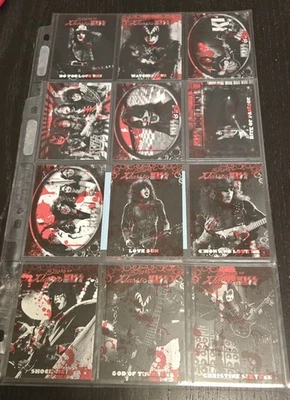 KISS Ikons Press Pass Blood Spitting Parallel 12 Cards - Image 1 of 4