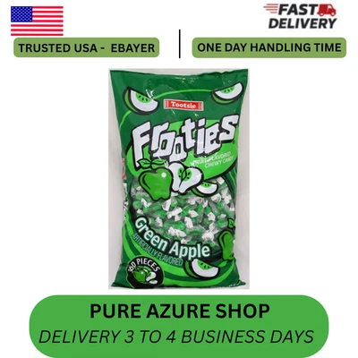 Frooties Bolsa de Caramelos de Manzana Verde Tootsie Roll Caramelos a Granel 2.42 lb Foto 1 de 4