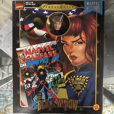 Figura de acción Marvel Famous Covers Series Black Widow 8" - Toy Biz 1998 Foto 1 de 4