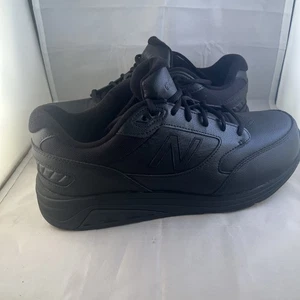 NEW BALANCE 928v3 Wide 6E Mens Shoes SIZE - 10.5 Black Leather Walking Sneakers - Picture 1 of 7