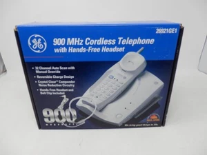 NEW GE Model 26921GE1 900 MHz Cordless Telephone With Hands Free Headset - Zdjęcie 1 z 4