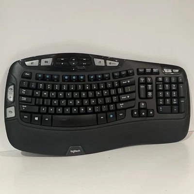 Logitech K350 Wireless Keyboard Comfort Wave Ergonomic No Unifying Receiver - Image 1 of 4