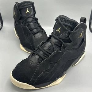 Jordan True Flight Nike Men's Black Metallic Gold 342964-026 Size 11 - Picture 1 of 9