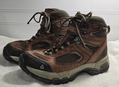 Vasque Breeze 2.0 Mid GTX Brown Leather Size 7.5M Women's Vibram Soles #7485 - Image 1 of 4