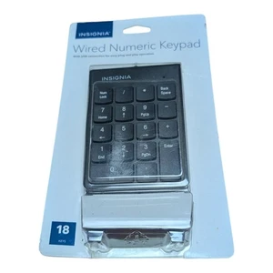 Teclado numérico USB con cable 18 teclas insignia nuevo - nuevo - Imagen 1 de 2