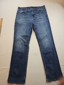 BKE Tyler Jeans Herren 34x32 blau Denim Medium Wash gerades Bein klassische Schnalle - Bild 1 von 13
