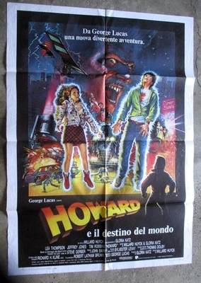 HOWARD THE DUCK 1986 ITALIAN MOVIE POSTER Original 36" X 56" Vintage - Image 1 of 3