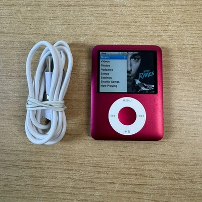 Special Edition Apple iPod Nano 3rd Gen 8gb Product Red Screen Bleed Lines - Image 1 of 4