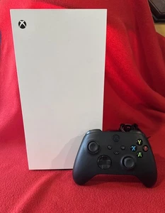 Microsoft Xbox Series X 1TB White Console Disc-Free Edition W Controller & Cords - Foto 1 di 14