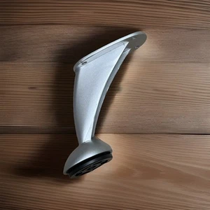 Piedini per mobili metallo zama altezza 98 mm larghezza 55 mm argento piedi per armadio gambe per mobili - Foto 1 di 11