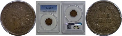 1864-L 1C Indian Head Cent PCGS XF-40 - Image 1 of 3