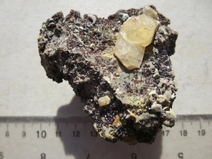 403 ESPÉCIMEN DE CALCITA Y ESFALERITA CABEZA DE UÑAS, TRI ESTADO 1955 A 1960. ANTIGUA TIENDA ANTIGUA - Imagen 1 de 4