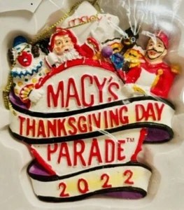 Macy’s Thanksgiving Day Parade 2022 Christmas Ornament Kurt Adler - Picture 1 of 1