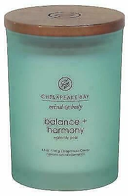 Chesapeake Bay Candle Glass Jar Water Lily Pear Candle - Blue