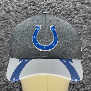 NFL Indianapolis Colts New Era 39Thirty Cap Hat Gray Horseshoe On Bill Size M-L