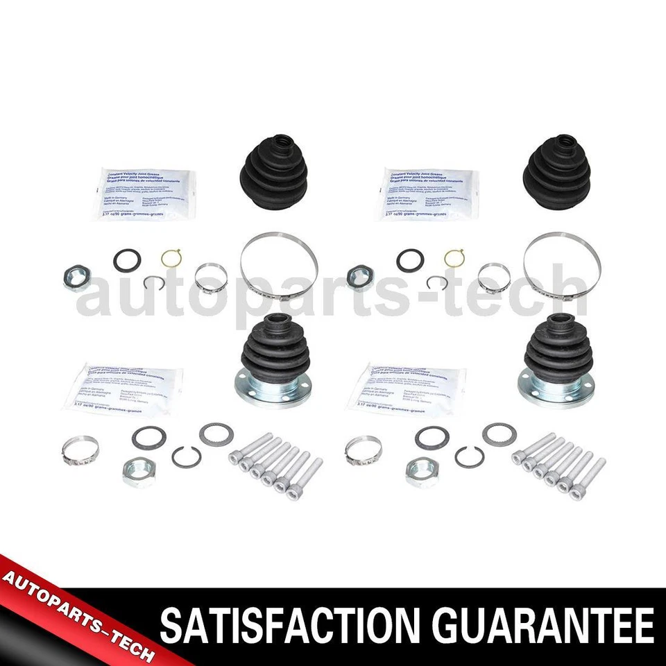 4x Kit de arranque conjunto CV delantero interior delantero exterior para Volkswagen Fox 1987~1993 Foto 1 de 4