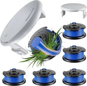 6-Pack For Hart Line Spools With 1* Cap 0.065" Auto Feed String Trimmer 20V 40V - Picture 1 of 20