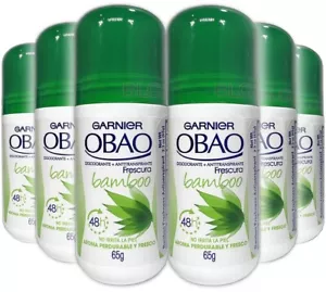 Garnier OBAO BAMBOO FRESHNESS 48Hours Deodorant Antiperspirant Roll-Ons 6-Pack - Picture 1 of 1