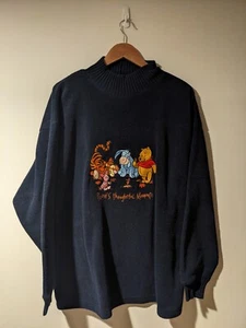 Vintage 90s Winnie the Pooh Thoughtful Moments Disney Store Exclusive Sweatshirt - Picture 1 of 5