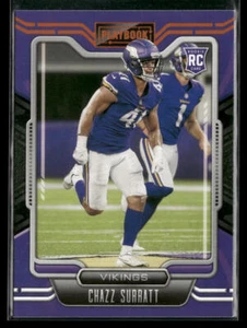 Panini Playbook 2021 #172 Chazz Surratt Orange Minnesota Vikings novato - Imagen 1 de 2