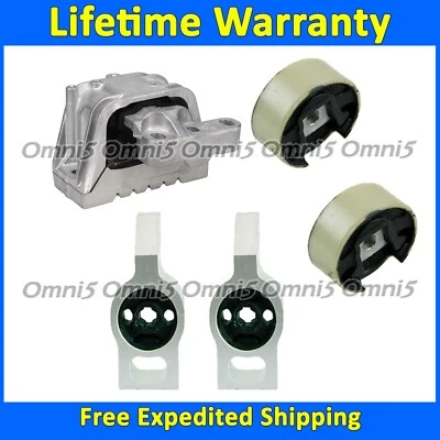 K2818 Motor & Craddle Insulator Mount Set 5pc For 2009-2017 Volkswagen CC 2.0L - Image 1 of 4