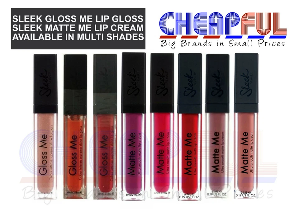 Sleek Gloss Me colour intense supreme shine lip gloss and matte - Image 1 of 1