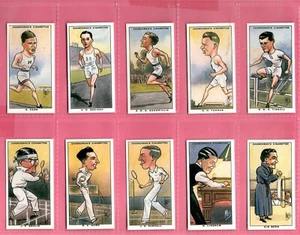 Churchman REPRODUCTION Sporting Celebrities 1931 Full set 50 Cards - Picture 1 of 10