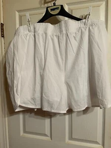 Avia Womens White Athleisure Running Shorts w/ Bike Liner Size 4X (28W-30W) - Picture 1 of 7