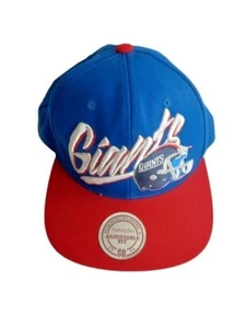 Mitchell & Ness Nostalgia Co Herren New York Giants verstellbar Druckknopflasche Mütze Einheitsgröße neu - Bild 1 von 3