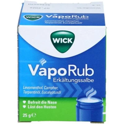 WICK PHARMA - ZWEIGNIEDERLASSUNG DER PROCTER & GAMBLE GMBH WICK VapoRub Erkältungssalbe 25 g PZN 04902188