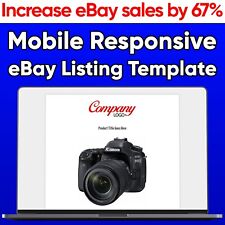 eBay Listing Template Auction HTML Professional Mobile Responsive Design 2023