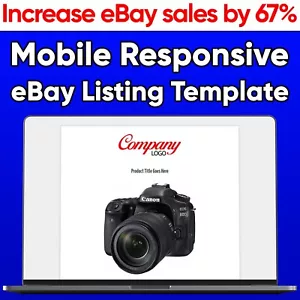 eBay Listing Template Auction HTML Professional Mobile Responsive Design 2024
