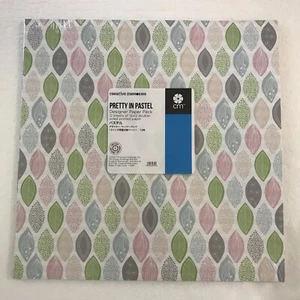 Creative Memories 12x12 Designer Paper Pack ~ PRETTY IN PASTEL 12 Dbl Sided NIP - Picture 1 of 3