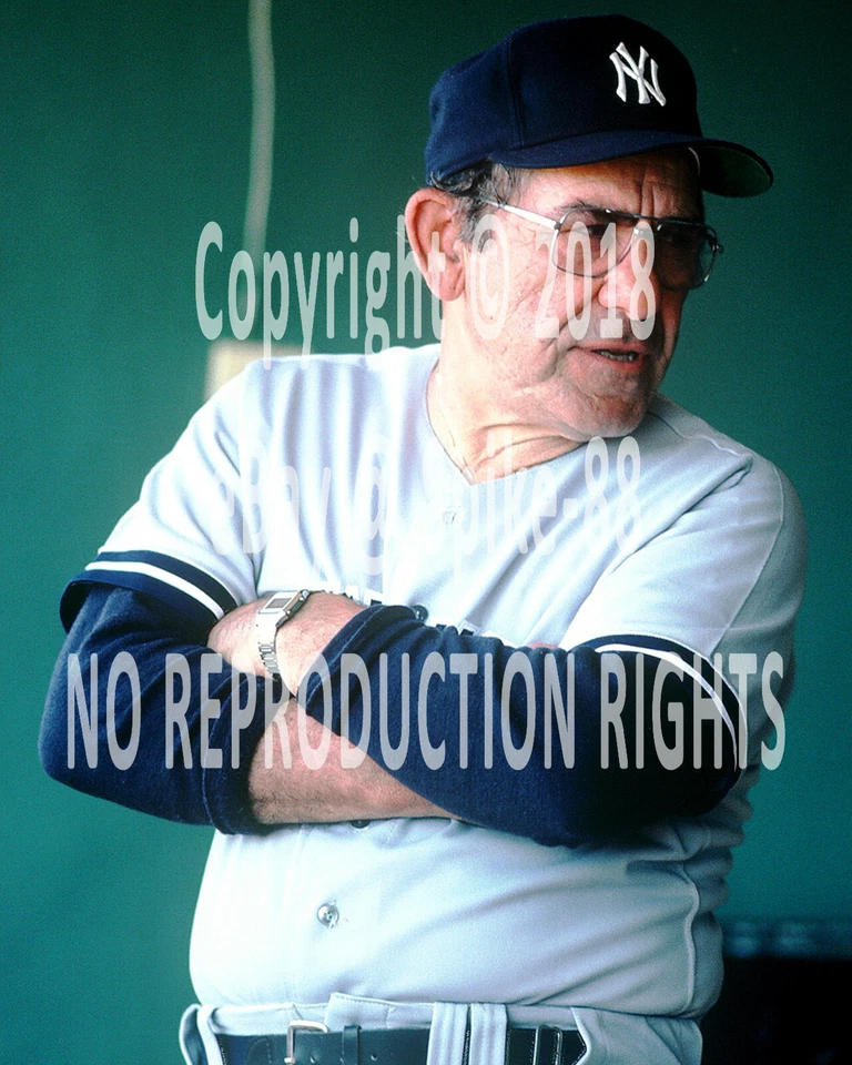 YOGI BERRA NEW YORK YANKEES ON BENCH  - Image 1 of 1