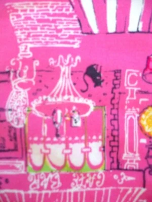 COLECCIÓN NY 1X ROSA CAFÉ BAR GATO ESCENA HASTA LA RODILLA ALGODÓN BL FALDA ACAMPANADA MUJER Foto 1 de 4