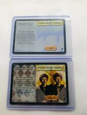 FRED GEORGE WEASLEY 5/80 HARRY POTTER TCG QUIDDITCH CUP HOLO FOIL & RARE SET