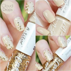 Models Own Nagellack Artstix Cloud Drops AX009 Glitter Nails Duo Gold Glitter - Bild 1 von 6