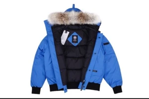 Canada Goose Chilliwack Bomber Jacket Blue PBI Woman Size Large - Picture 1 of 7