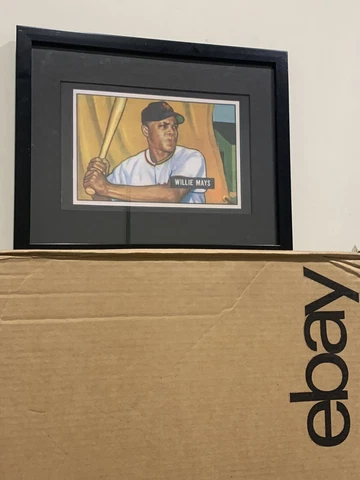 1951 BOWMAN WILLIE MAYS (custom Mini Poster) Frame Not Included (READ) Cover
