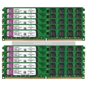 10pcs 2GB DDR2 800MHz PC2-6400 DIMM Desktop PC 240Pin 1.8V NON-ECC Memory RAM - Picture 1 of 6