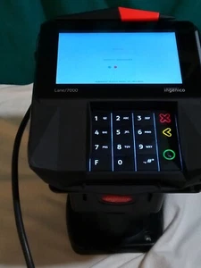 ingenico Lane/7000 Credit Card Terminal PRG30312951R WITH STAND - Picture 1 of 12