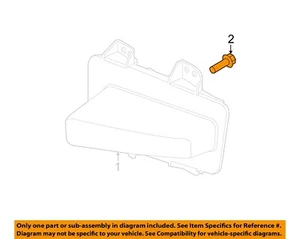 Tornillo de parachoques delantero Ford OEM W507043S437 - Imagen 1 de 2