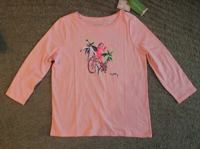 Camiseta Lilly Pulitzer Niñas Rosa Manga Larga - Talla XL (12-14) - NUEVA CON ETIQUETAS Foto 1 de 3