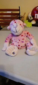 Ganz Webkinz Love Monkey Pink Plush Stuffed Animal Toy Valentine Hearts NO CODE - Picture 1 of 4