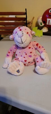 Ganz Webkinz Love Monkey Pink Plush Stuffed Animal Toy Valentine Hearts NO CODE - Image 1 of 4