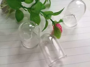 10 Stck./Set Glaszylinder Abdeckungen Wunschflaschen Zum Selbermachen Halskette Anhänger Fundstücke - Bild 1 von 3