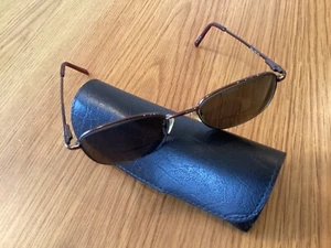 Vintage Sans Pareil Brown 140 Nascar 7020 Oval Hong Kong Sonnenbrille NUR RAHMEN - Bild 1 von 11